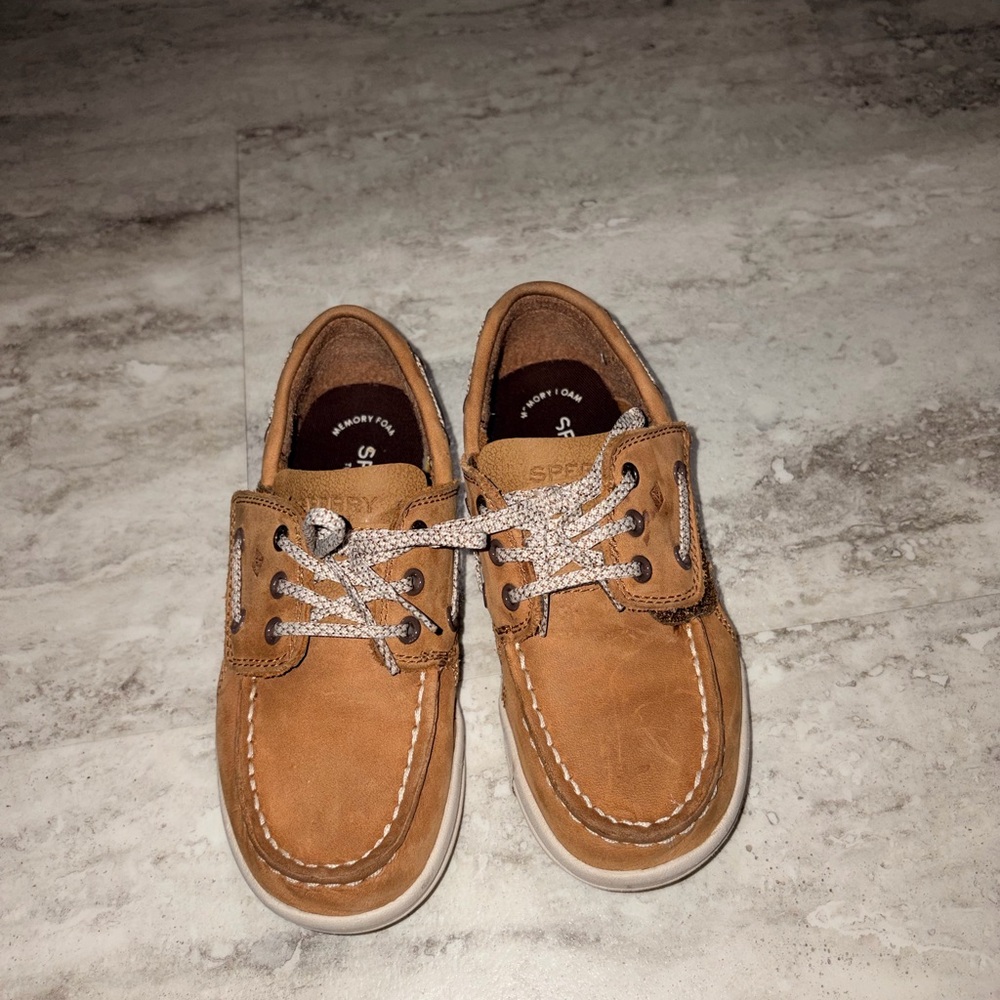 Sperry Tan Leather Boat Shoes